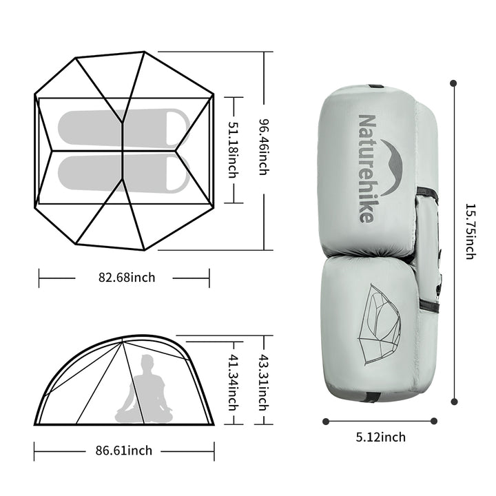 Star-River UL Ultralichte 4-seizoenen backpacktent