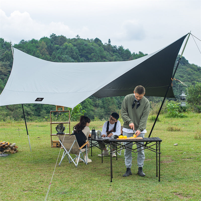 An image of a Naturehike（SHARK） Black Vinyl Hexagonal Sunshade by Naturehike official store