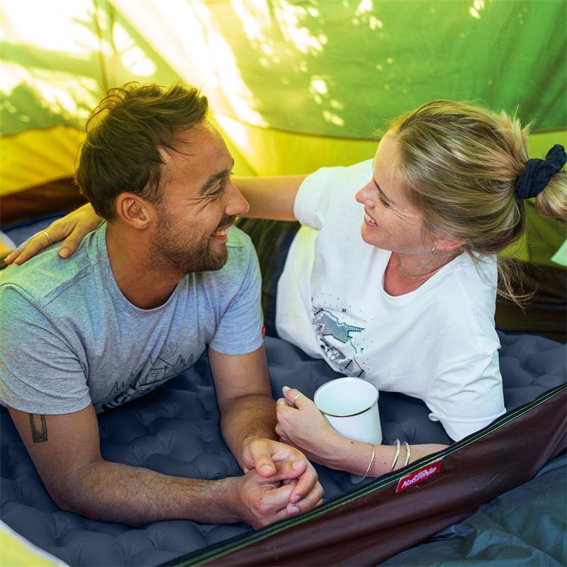 Naturehike rectangular sleeping bag for spacious comfort during summer camping trips.