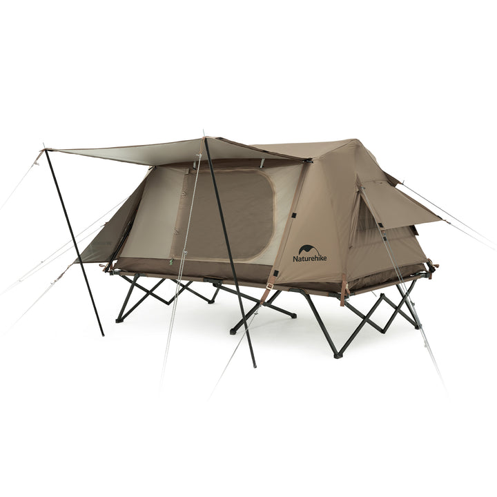 Naturehike A-Type Roof Off-ground Auto Tent Double Tent + Folding Bed ZP001