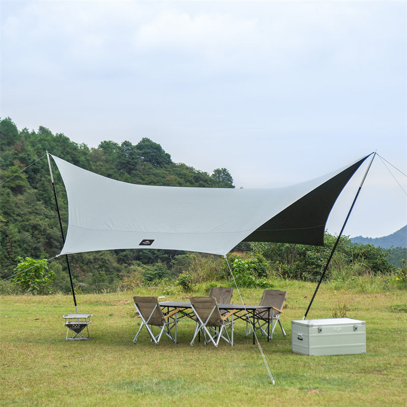 An image of a Naturehike（SHARK） Black Vinyl Hexagonal Sunshade by Naturehike official store