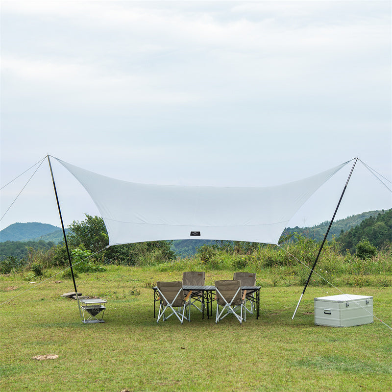 An image of a Naturehike（SHARK） Black Vinyl Hexagonal Sunshade by Naturehike official store