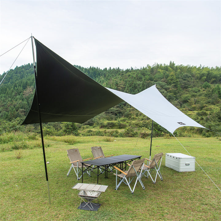 An image of a Naturehike（SHARK） Black Vinyl Hexagonal Sunshade by Naturehike official store