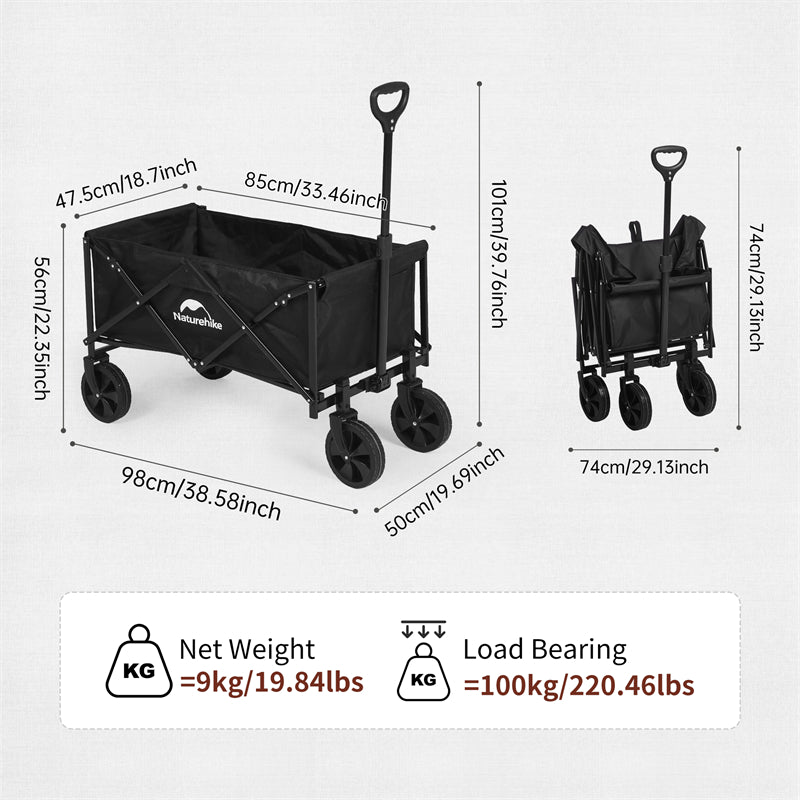 An image of a Naturehike Lightweight Foldable Cart by Naturehike official store