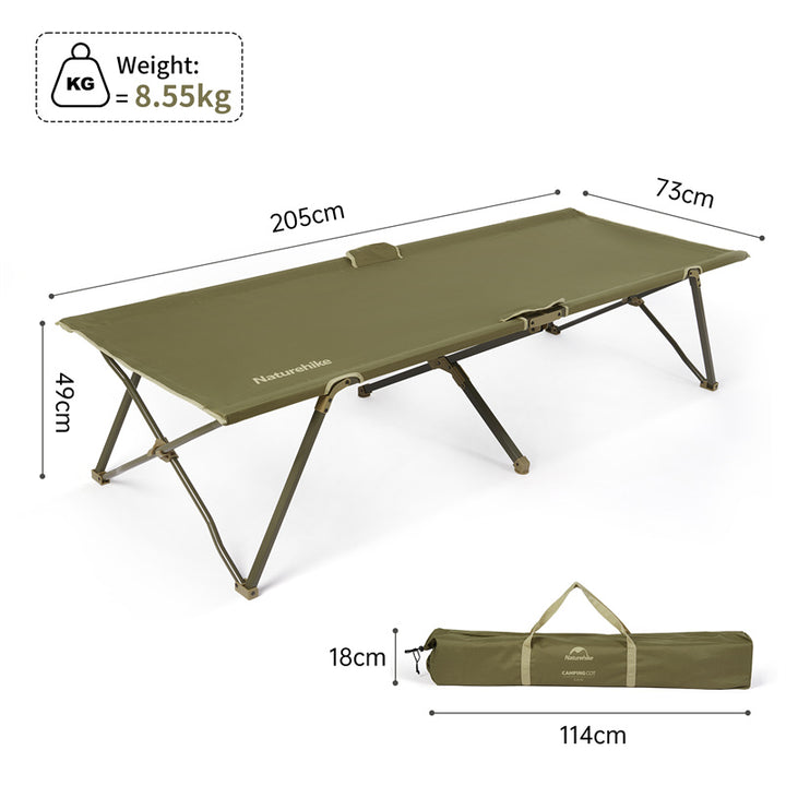 An image of a Naturehike XJC14 Outdoor Folding Military Bed by Naturehike official store