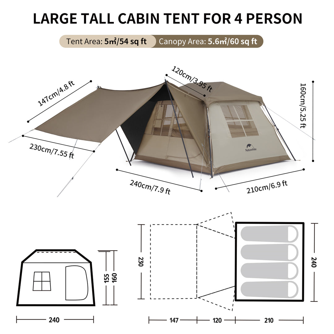 Village 5.0 Roof Automatic Tent