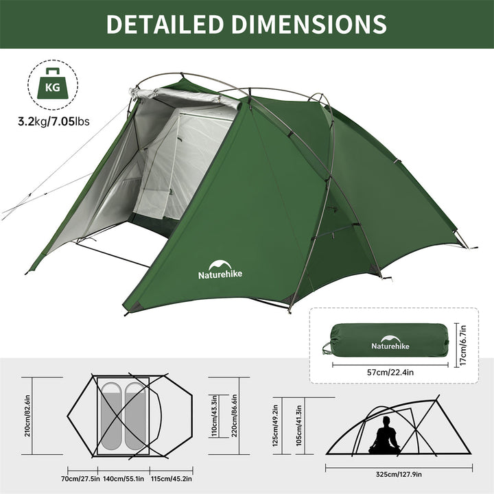 Hillock Hiking Tent 2-people