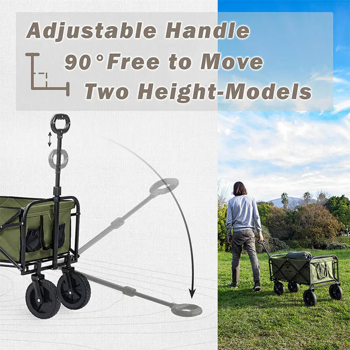 An image of a Folding Wagon Garden Patio Camping Cart by Naturehike official store