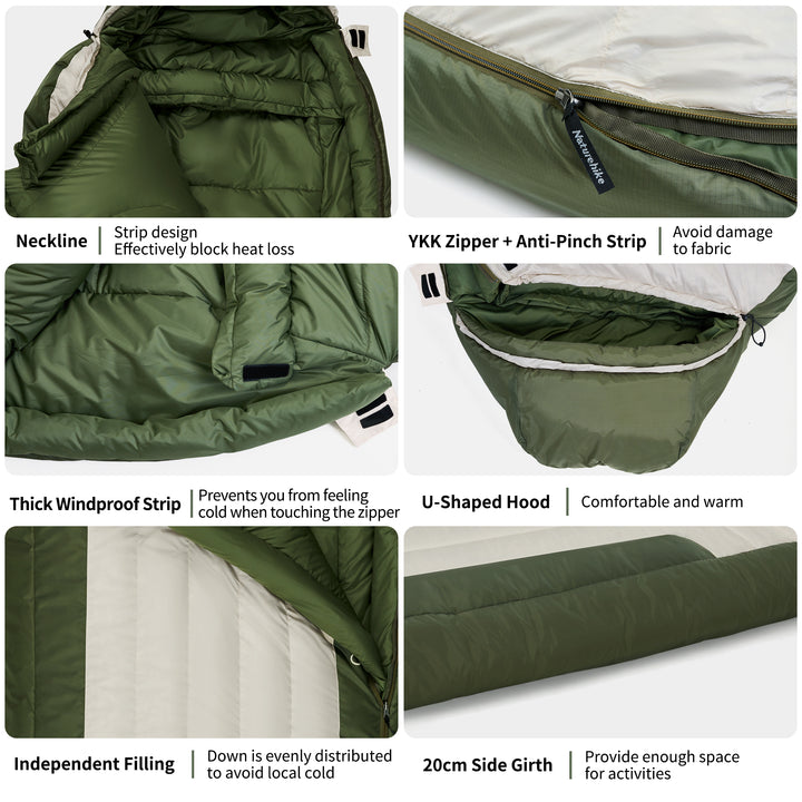 An image of a Naturehike FrostMelt Down Sleeping Bag by Naturehike official store