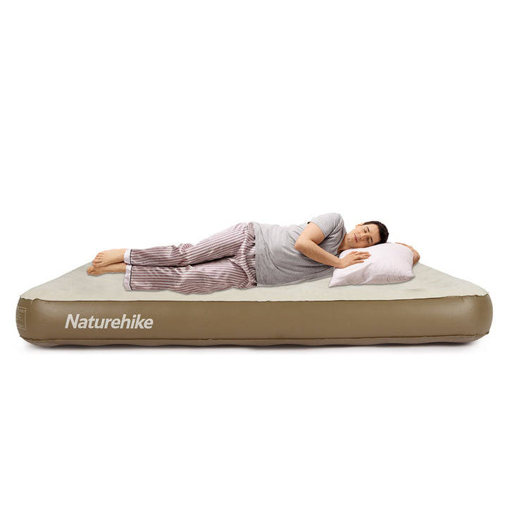 An image of a Naturehike C25 Built-in Pump PVC High-Height Inflatable Mattress by Naturehike official store