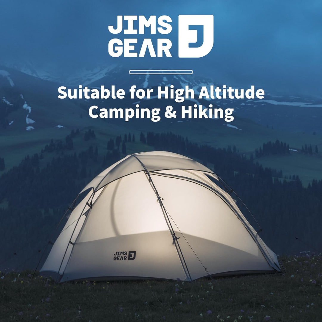 New Arrival | JIM'S GEAR 1-2 Person 4-Season Camping Tent