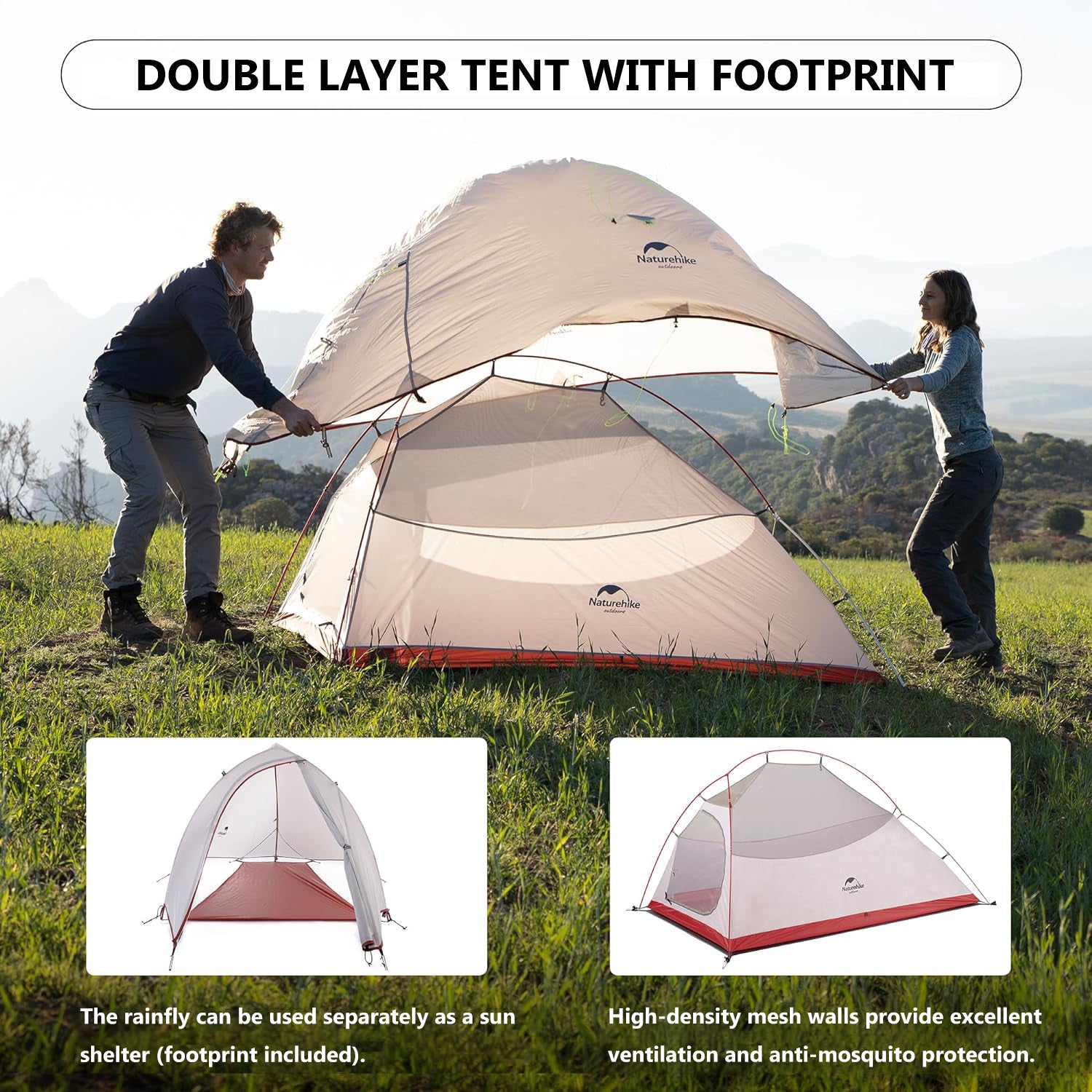 Cloud Up 1-Person Lightweight Backpacking Tent | Naturehike