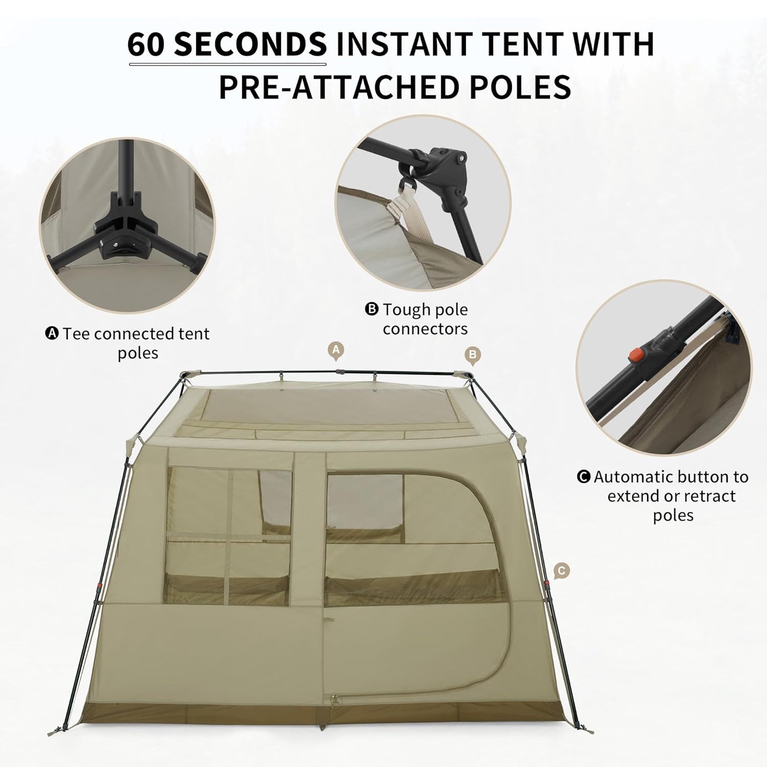 Village 13 8-Person Instant Tent | Naturehike