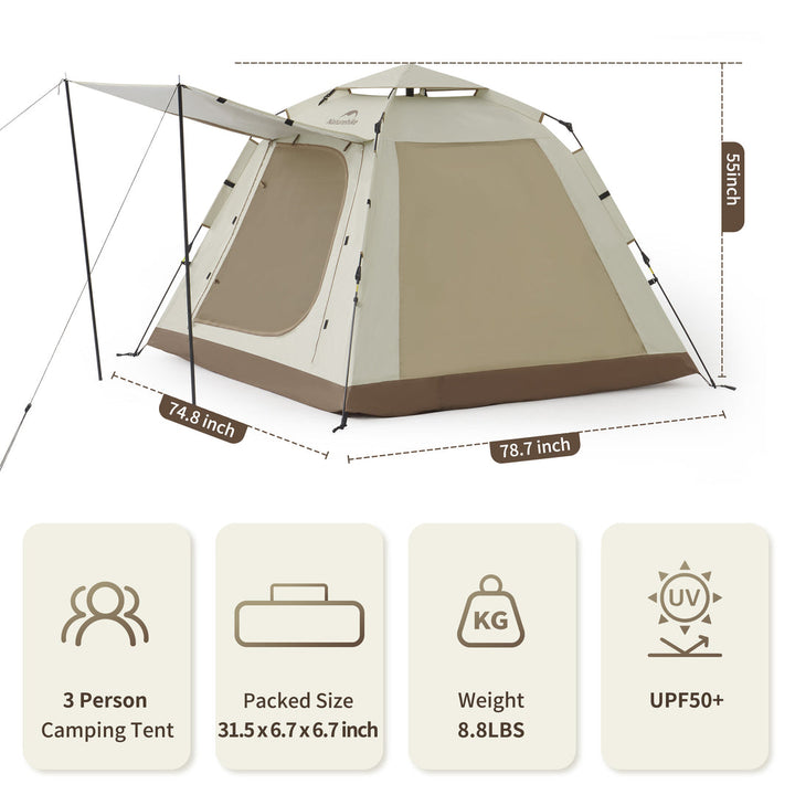 Ango Picnic Automatic 3 Persons Tent