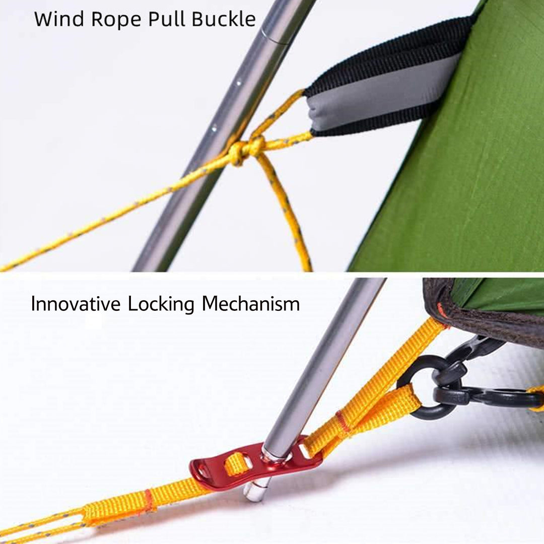 The Cloud Peak 4-Season Backpacking Tent uses an innovative locking mechanism to ensure that the tent is stable in the wind. This design ensures that the tent will remain secure even in strong winds, allowing you to enjoy your camping time with peace of mind.