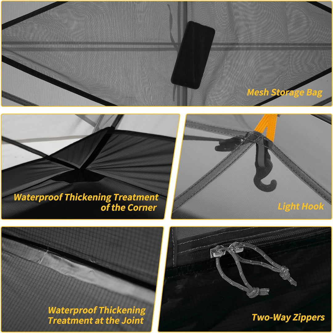 Some details of the Mongar Backpacking Tent.