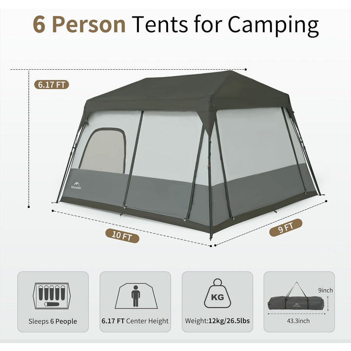 Cape 6 Instant Cabin-tent