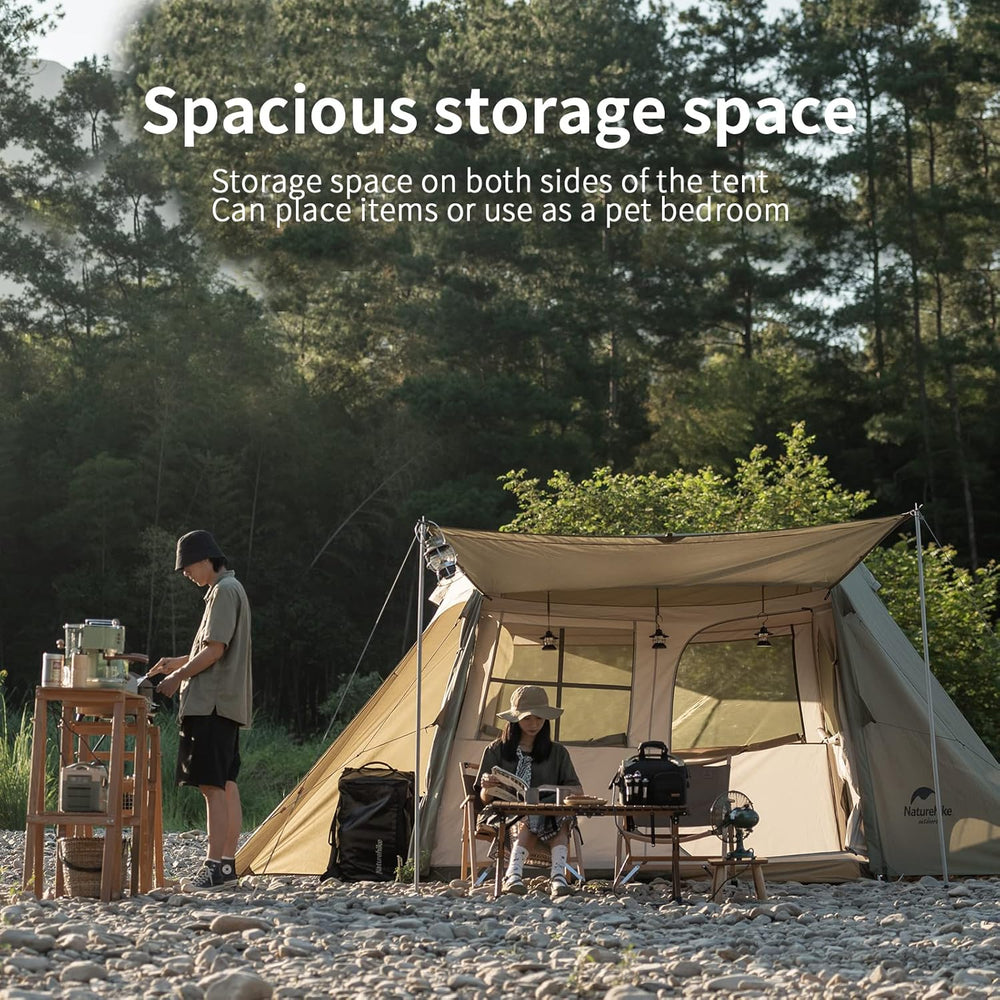 The Village 5.0 Instant Tent features ample storage space, making it perfect for camping trips with plenty of gear and supplies.