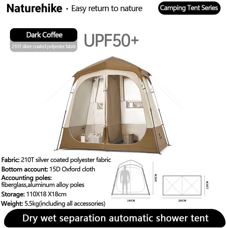 Wet Dry Separation Pop Up Privacy Shower Tent