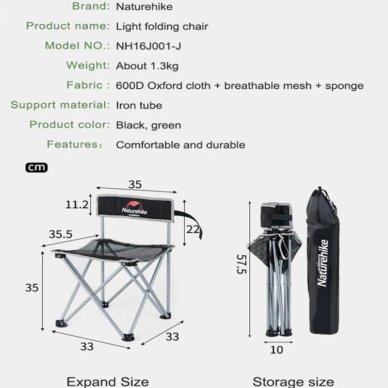 Naturehike Lightweight folding oversized Camping Chair