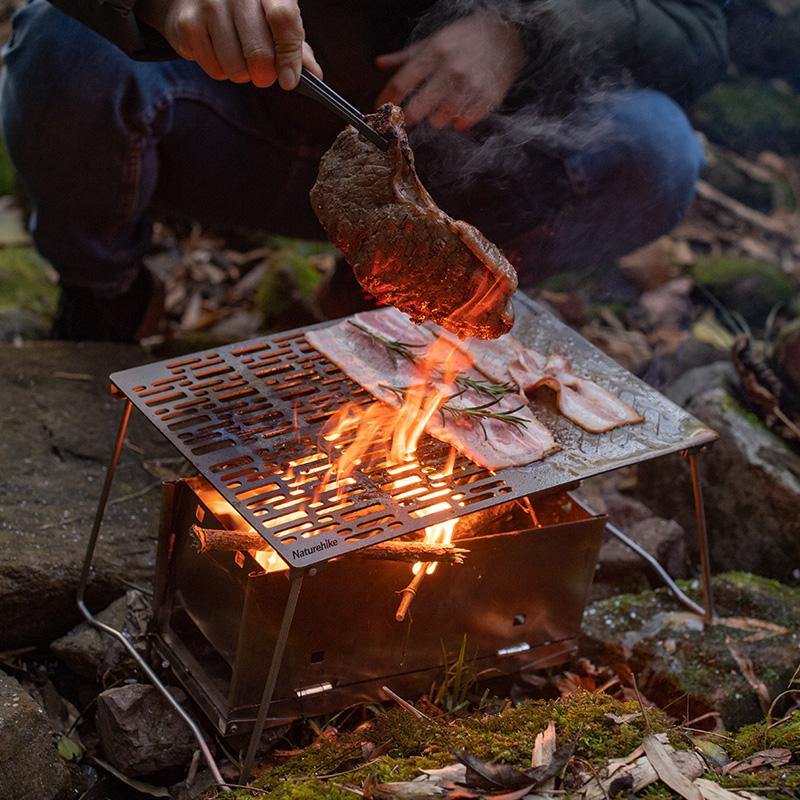 Naturehike Folding portable Titanium Barbecue Grill Plate