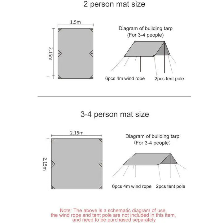 Naturehike 6-hole Oxford Cloth tent Mat