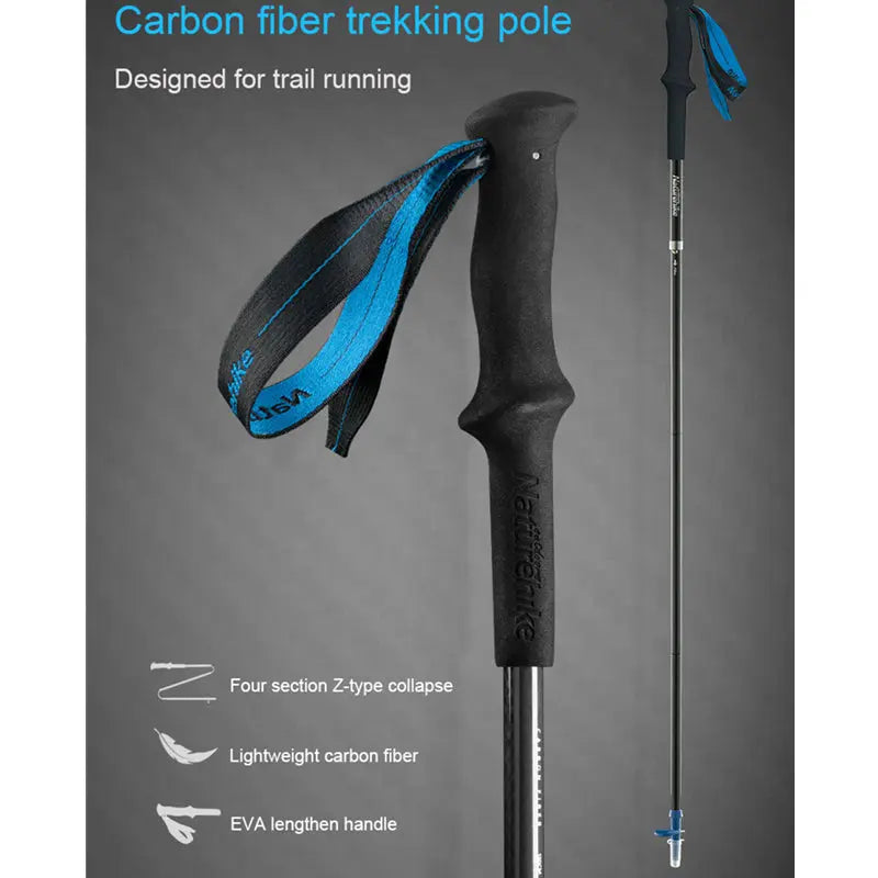 Naturehike ST08 4-Mode Ultralight Folding Carbon Fiber Trekking Pole